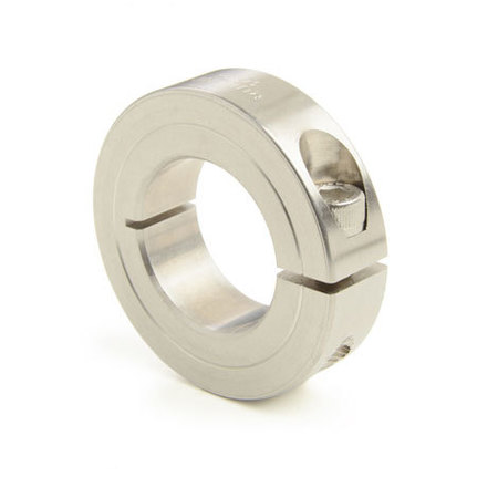 RULAND Shaft Collar, 1pc Clamp, Bore 28mm, OD48mm, 316 Stainless Steel, MCL-28-ST MCL-28-ST